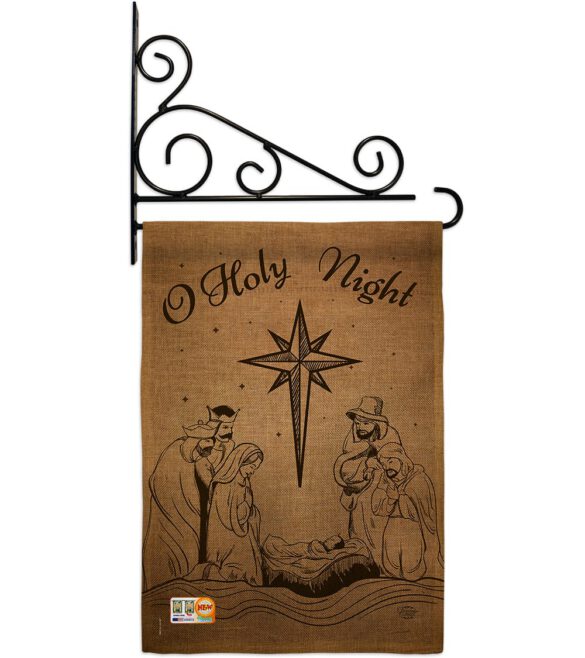 Holy Night - Nativity Winter Vertical Impressions Decorative Flags HG191078 Made In USA - Image 12