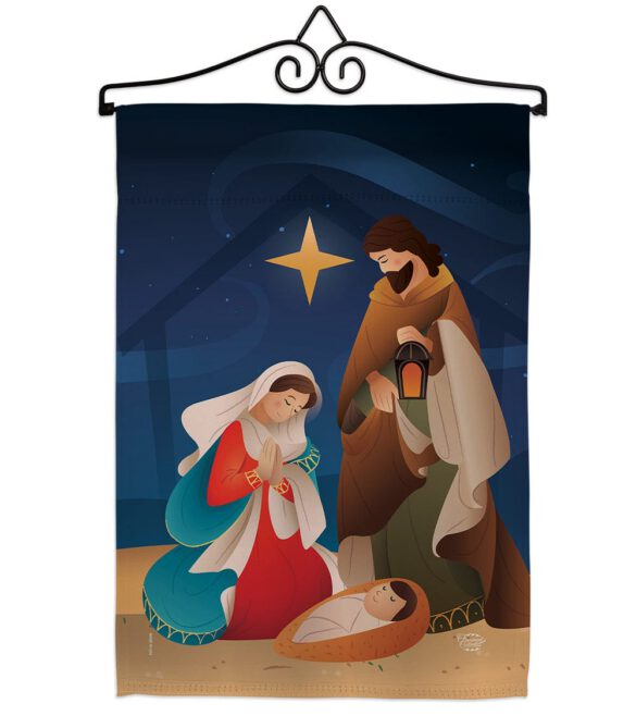 Holy Night - Nativity Winter Vertical Impressions Decorative Flags HG192260 Made In USA - Image 7