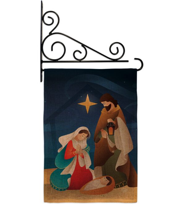 Holy Night - Nativity Winter Vertical Impressions Decorative Flags HG192260 Made In USA - Image 14