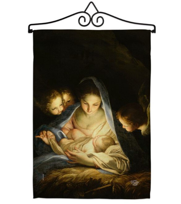 Holy Night - Nativity Winter Vertical Impressions Decorative Flags HG192323 Made In USA - Image 7