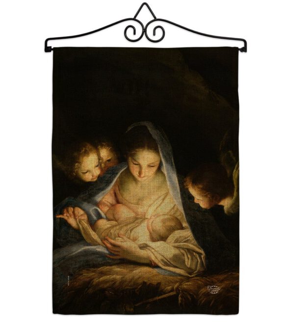 Holy Night - Nativity Winter Vertical Impressions Decorative Flags HG192323 Made In USA - Image 13