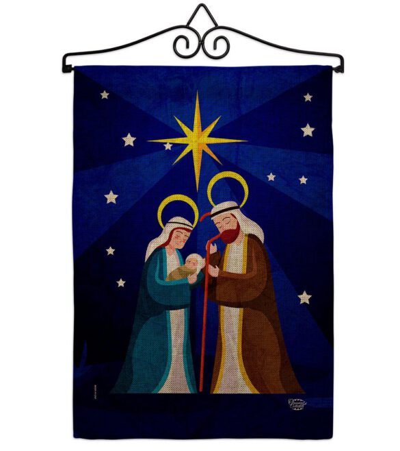 Birth Of King - Nativity Winter Vertical Impressions Decorative Flags HG192710 Made In USA - Image 19