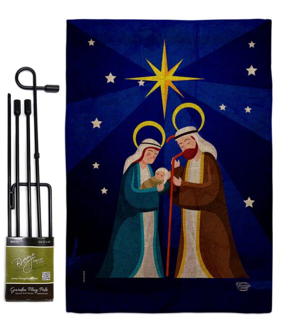 Birth Of King - Nativity Winter Vertical Impressions Decorative Flags HG192710 Made In USA - Image 16