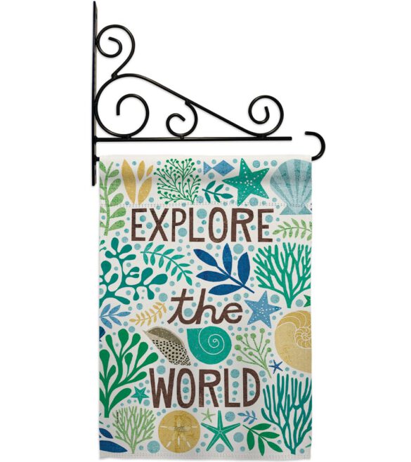 Explore The World - Nautical Coastal Vertical Impressions Decorative Flags HG107063 Made In USA - Image 11