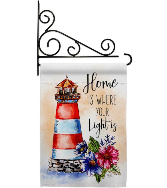 Home Is Light - Nautical Coastal Vertical Impressions Decorative Flags HG107071 Made In USA - Image 8