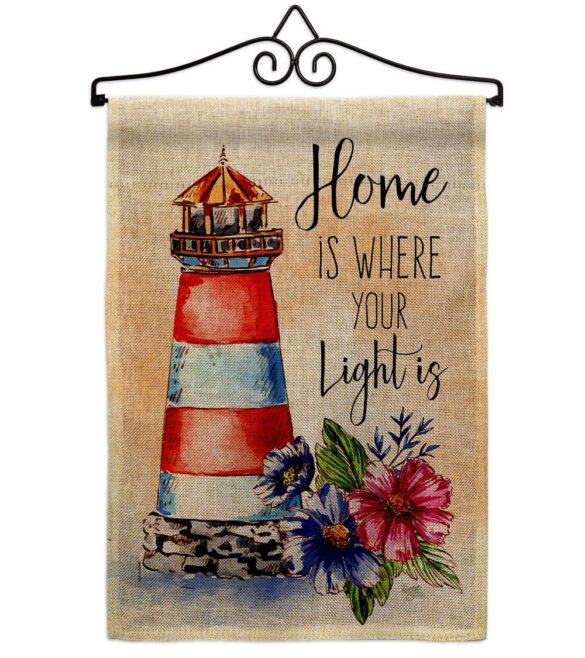 Home Is Light - Nautical Coastal Vertical Impressions Decorative Flags HG107071 Made In USA - Image 17