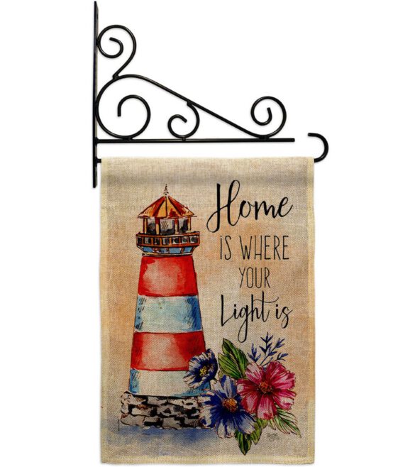 Home Is Light - Nautical Coastal Vertical Impressions Decorative Flags HG107071 Made In USA - Image 18