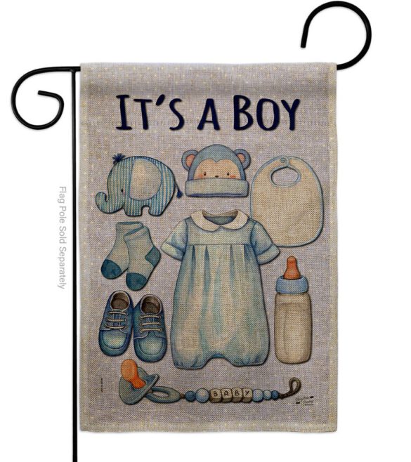 Baby Boy - Family Special Occasion Vertical Impressions Decorative Flags HG130338 Made In USA - Image 23