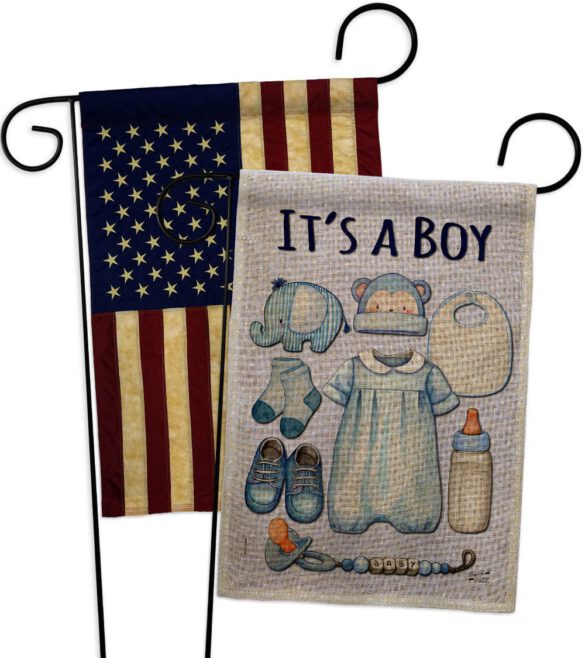 Baby Boy - Family Special Occasion Vertical Impressions Decorative Flags HG130338 Made In USA - Image 29