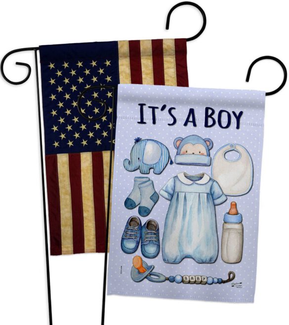 Baby Boy - Family Special Occasion Vertical Impressions Decorative Flags HG130338 Made In USA - Image 8