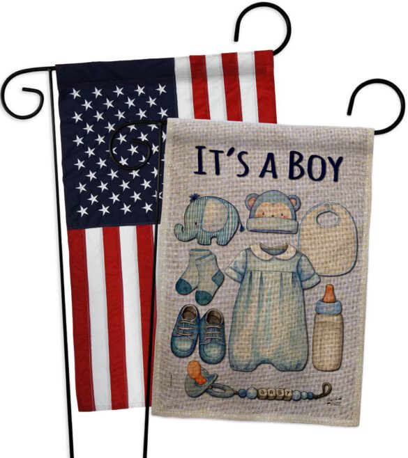 Baby Boy - Family Special Occasion Vertical Impressions Decorative Flags HG130338 Made In USA - Image 31