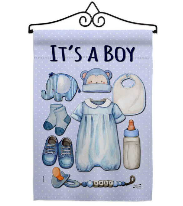 Baby Boy - Family Special Occasion Vertical Impressions Decorative Flags HG130338 Made In USA - Image 17