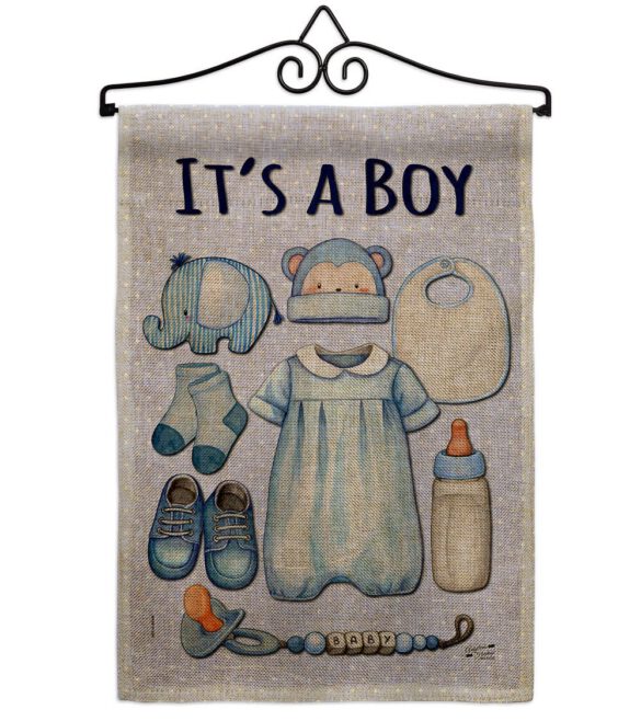 Baby Boy - Family Special Occasion Vertical Impressions Decorative Flags HG130338 Made In USA - Image 38