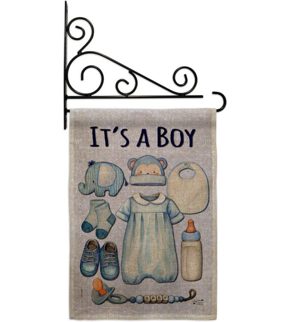 Baby Boy - Family Special Occasion Vertical Impressions Decorative Flags HG130338 Made In USA - Image 39