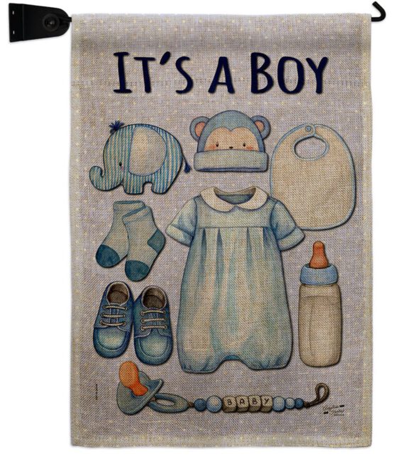 Baby Boy - Family Special Occasion Vertical Impressions Decorative Flags HG130338 Made In USA - Image 40