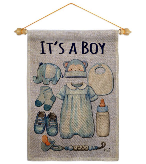 Baby Boy - Family Special Occasion Vertical Impressions Decorative Flags HG130338 Made In USA - Image 41