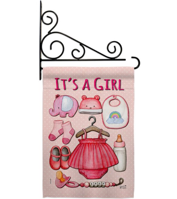 Baby Girl - Family Special Occasion Vertical Impressions Decorative Flags HG130339 Made In USA - Image 18