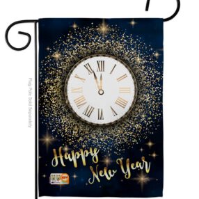 Countdown New Year - New Year Winter Vertical Impressions Decorative Flags HG116011 Made In USA