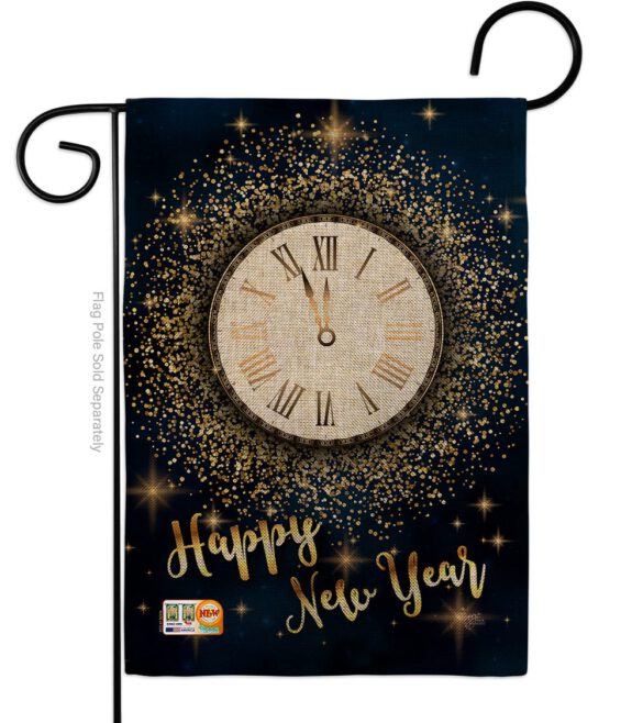 Countdown New Year - New Year Winter Vertical Impressions Decorative Flags HG116011 Made In USA - Image 8