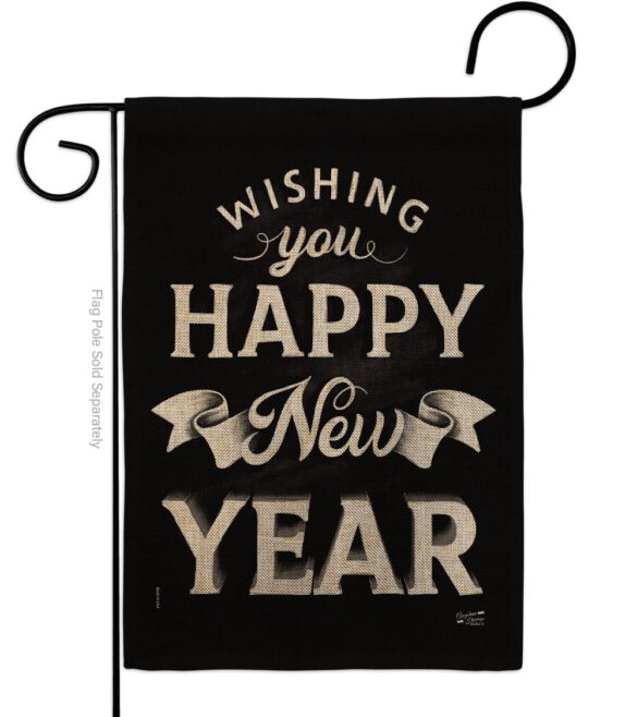 An New Year - New Year Winter Vertical Impressions Decorative Flags HG137247 Made In USA - Image 12