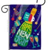 Celebrating New Year - New Year Winter Vertical Impressions Decorative Flags HG192049 Made In USA