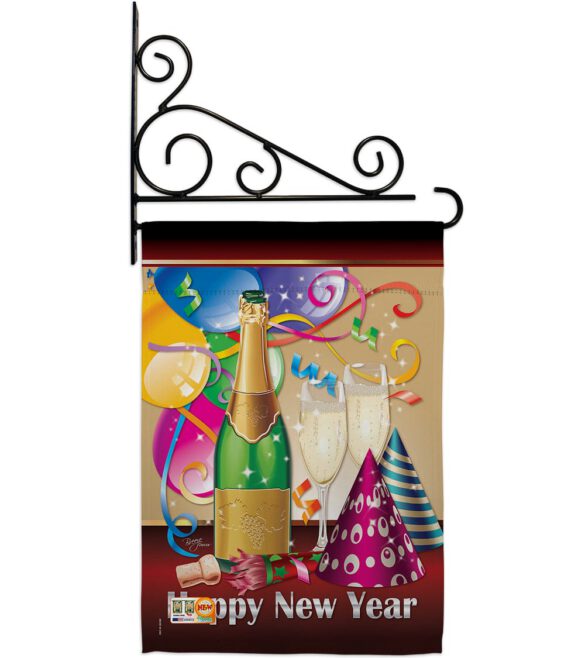 Happy New Year - New Year Winter Vertical Impressions Decorative Flags HG116008 Made In USA - Image 11