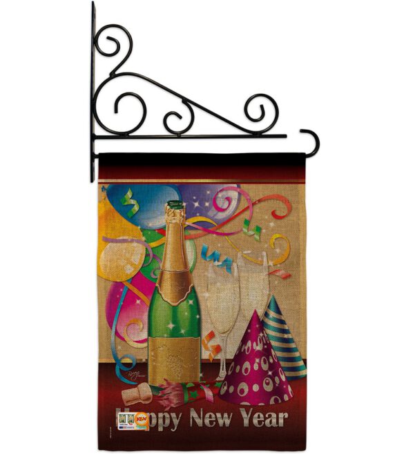Happy New Year - New Year Winter Vertical Impressions Decorative Flags HG116008 Made In USA - Image 12