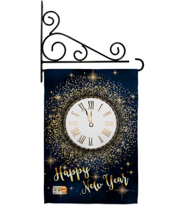 Countdown New Year - New Year Winter Vertical Impressions Decorative Flags HG116011 Made In USA - Image 11