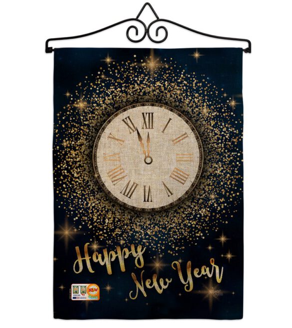 Countdown New Year - New Year Winter Vertical Impressions Decorative Flags HG116011 Made In USA - Image 10