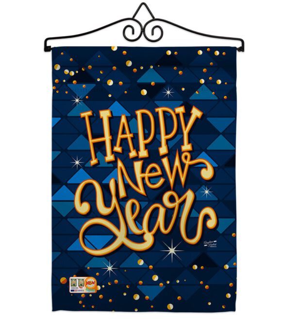 Delight New Year - New Year Winter Vertical Impressions Decorative Flags HG137102 Made In USA - Image 7