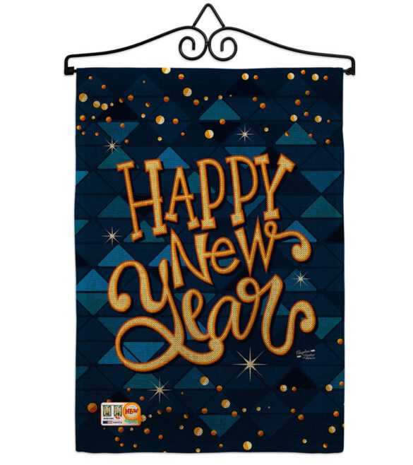 Delight New Year - New Year Winter Vertical Impressions Decorative Flags HG137102 Made In USA - Image 10