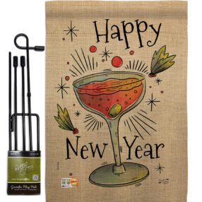 Garden Flag New Year GS137120