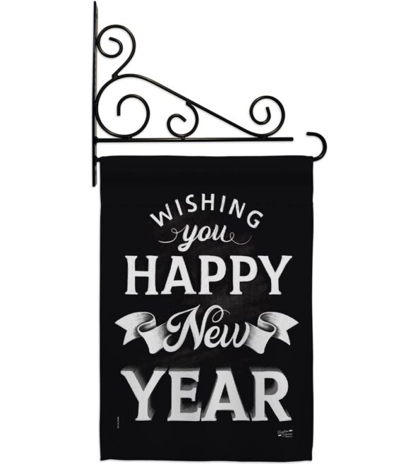An New Year - New Year Winter Vertical Impressions Decorative Flags HG137247 Made In USA - Image 9