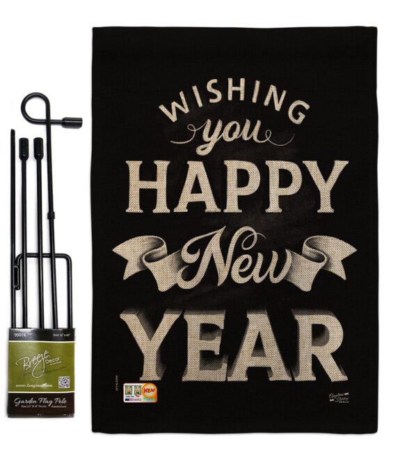 An New Year - New Year Winter Vertical Impressions Decorative Flags HG137247 Made In USA - Image 13