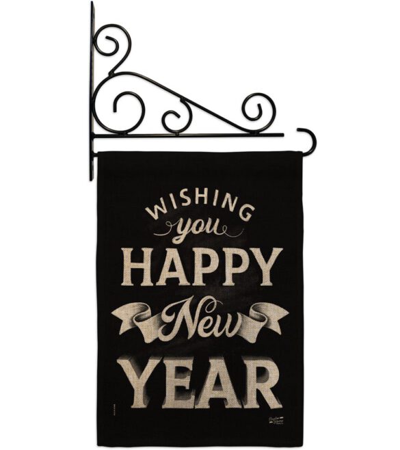 An New Year - New Year Winter Vertical Impressions Decorative Flags HG137247 Made In USA - Image 15