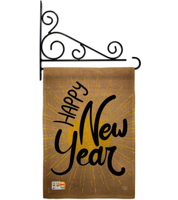 Happy New Year - New Year Winter Vertical Impressions Decorative Flags HG191048 Made In USA - Image 12
