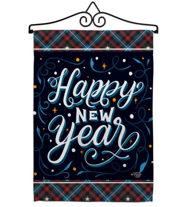 Bring New Year - New Year Winter Vertical Impressions Decorative Flags HG192238 Made In USA - Image 7