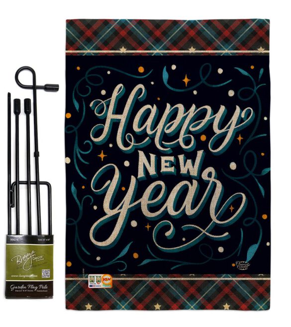 Bring New Year - New Year Winter Vertical Impressions Decorative Flags HG192238 Made In USA - Image 12