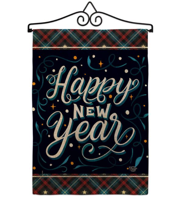 Bring New Year - New Year Winter Vertical Impressions Decorative Flags HG192238 Made In USA - Image 13