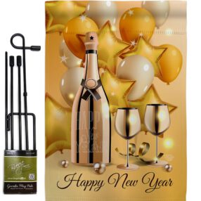 Garden Flag New Year GS192266