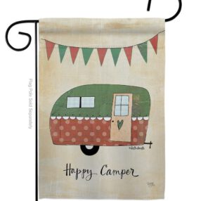 Camper - Outdoor Nature Vertical Impressions Decorative Flags HG109046 Made In USA