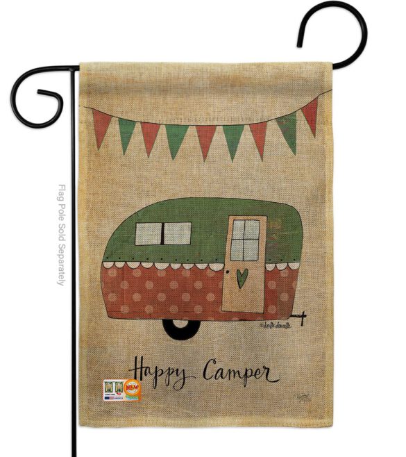 Camper - Outdoor Nature Vertical Impressions Decorative Flags HG109046 Made In USA - Image 8