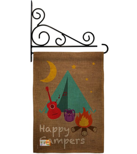 Happy Campers - Outdoor Nature Vertical Impressions Decorative Flags HG109045 Made In USA - Image 12