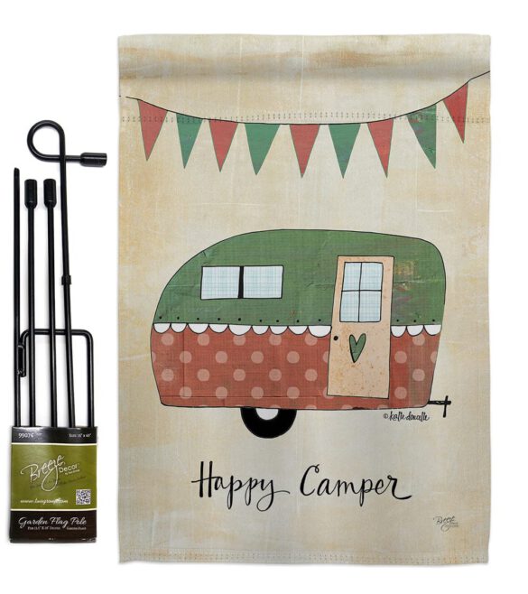 Camper - Outdoor Nature Vertical Impressions Decorative Flags HG109046 Made In USA - Image 4