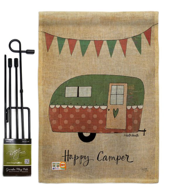 Camper - Outdoor Nature Vertical Impressions Decorative Flags HG109046 Made In USA - Image 9