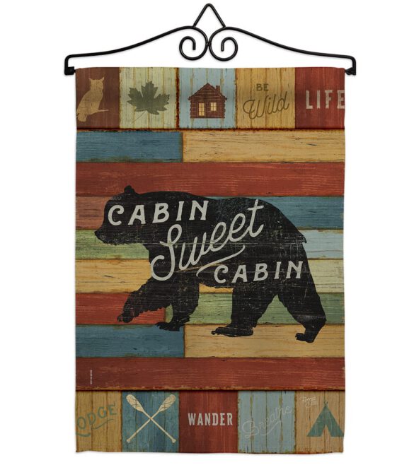 Cabin Sweet Cabin - Outdoor Nature Vertical Impressions Decorative Flags HG109052 Made In USA - Image 7