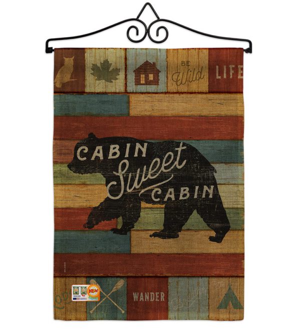 Cabin Sweet Cabin - Outdoor Nature Vertical Impressions Decorative Flags HG109052 Made In USA - Image 10