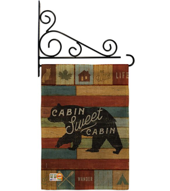 Cabin Sweet Cabin - Outdoor Nature Vertical Impressions Decorative Flags HG109052 Made In USA - Image 12