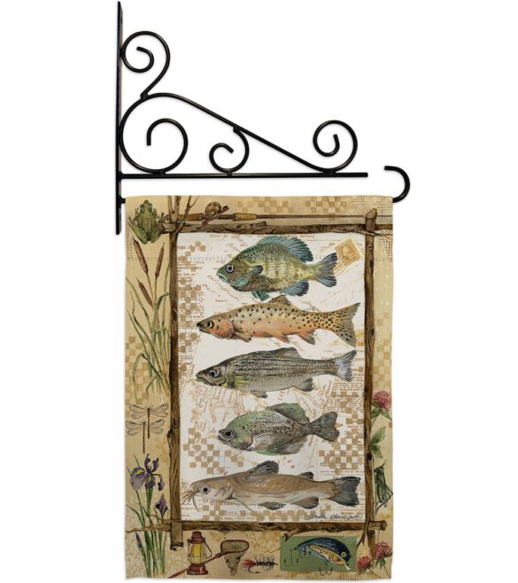 Fishing Adventures - Outdoor Nature Vertical Impressions Decorative Flags HG109056 Made In USA - Image 11