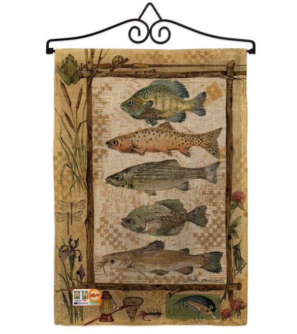 Fishing Adventures - Outdoor Nature Vertical Impressions Decorative Flags HG109056 Made In USA - Image 10